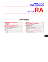 Nissan Terrano II - Service manual EN - REAR AXLE & REAR SUSPENSION 